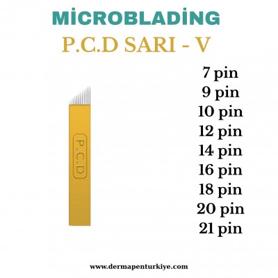 SARI V Micoblading Kalıcı Makyaj İğneleri