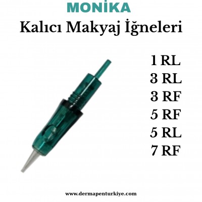 MONICA YEŞİL KALICI MAKYAJ  İĞNELERİ  (1P-3P-3F-5P-5F-7P-7F