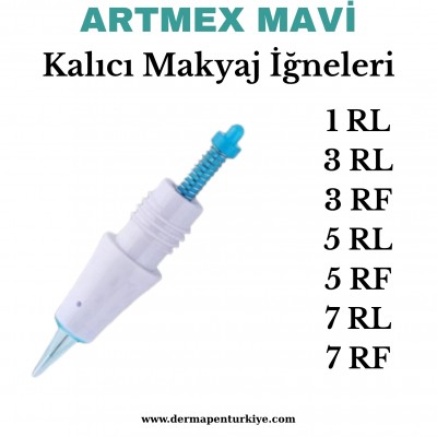 ARTMEX MAVİ KALICI MAKYAJ  İĞNELERİ  (1P-3P-3F-5P-5F-7P-7F)